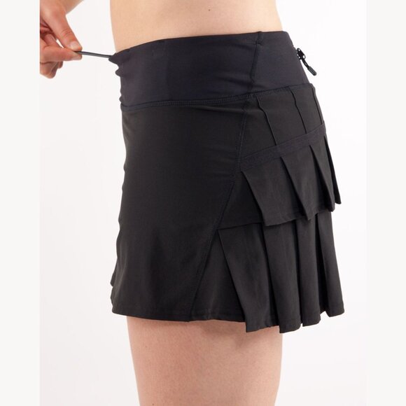 Lululemon Run Black Pace Setter Mini Skirt Size 10 - 2903 - Picture 5 of 14